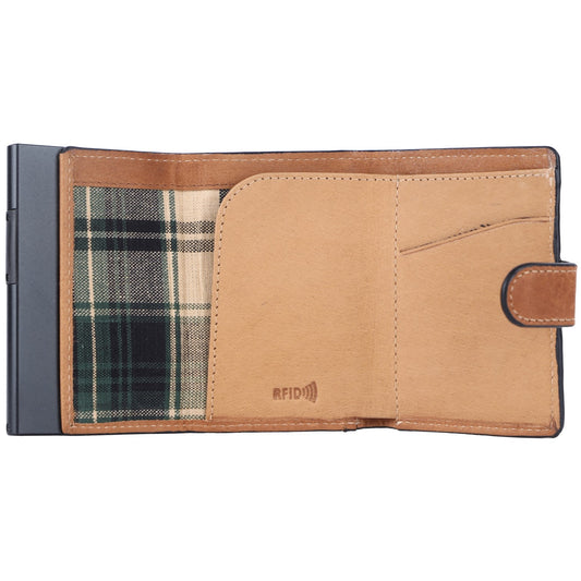 Bozzini Vintage Skinnplånbok Cognac