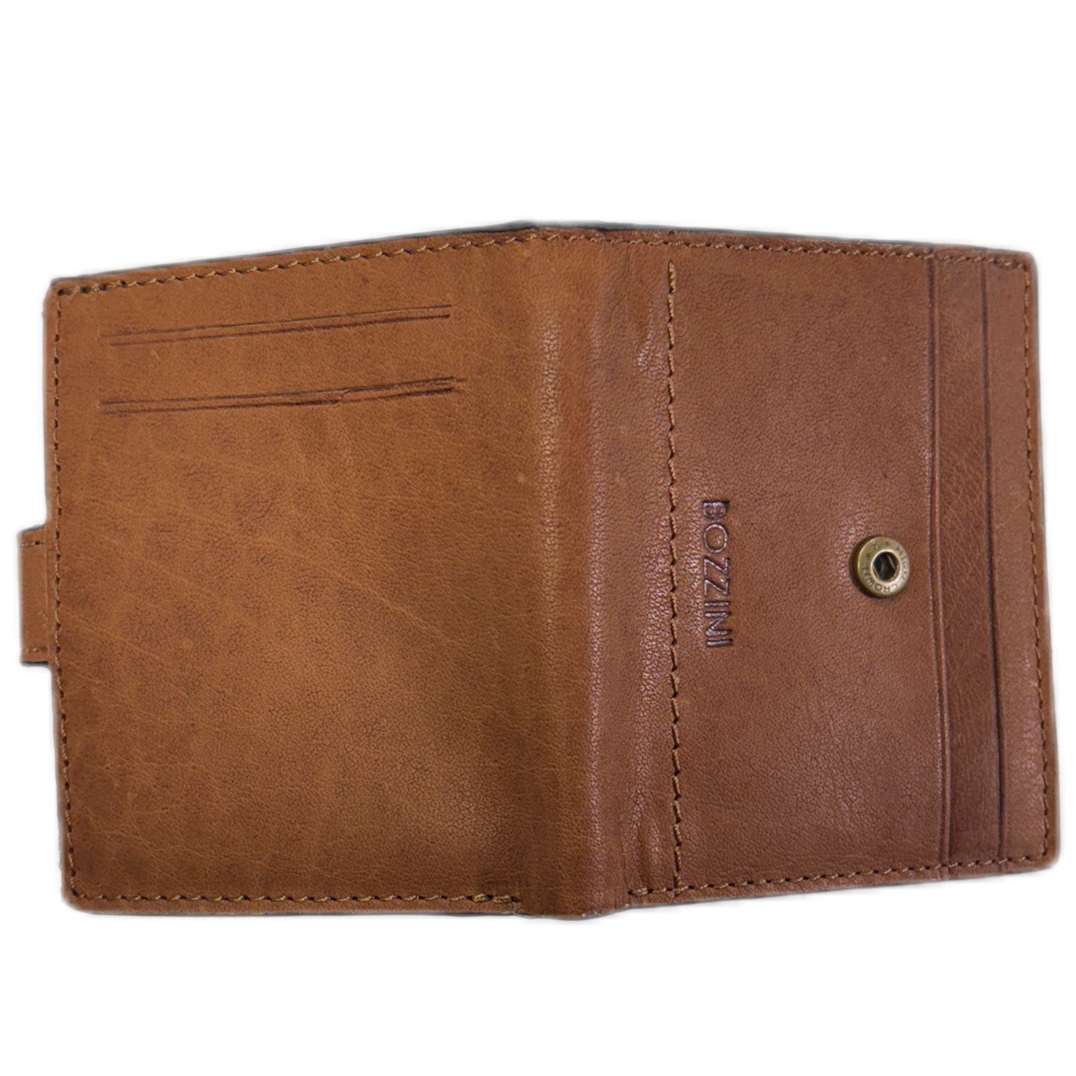 Bozzini Plånbok Liten i Skinn Cognac