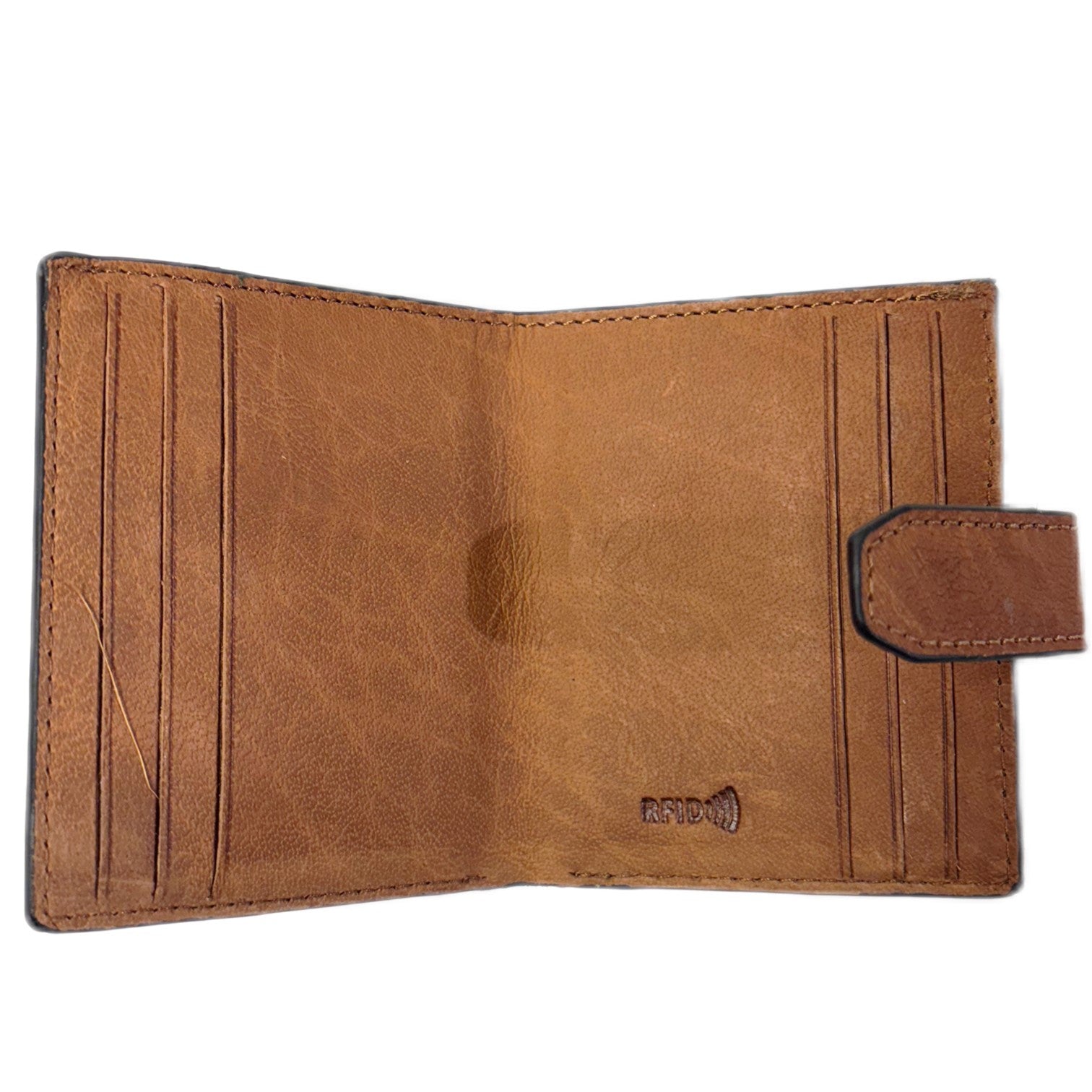 Bozzini Plånbok Liten i Skinn Cognac