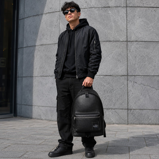 Calvin Klein Pebbled Ryggsäck Svart