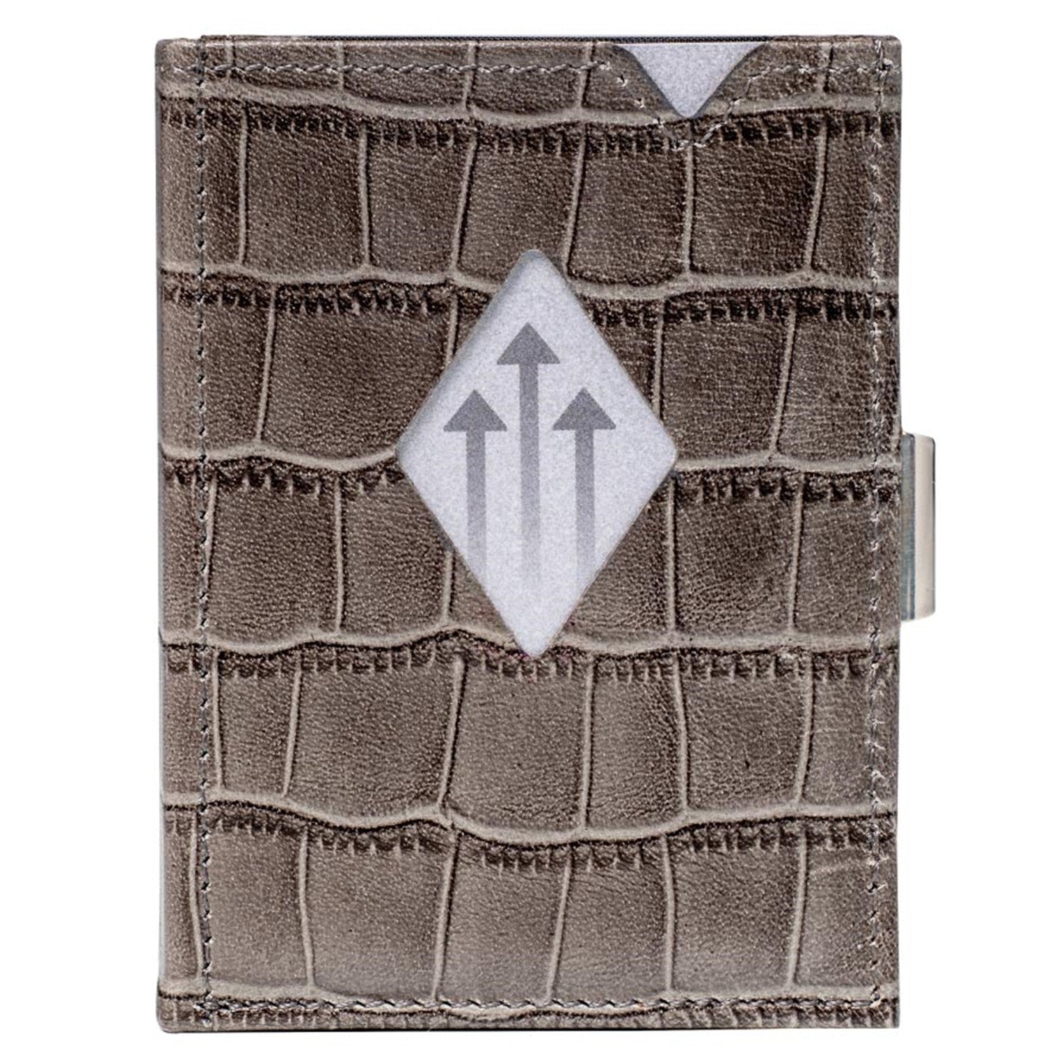 Exentri Wallet Plånbok i Skinn Caiman Grå