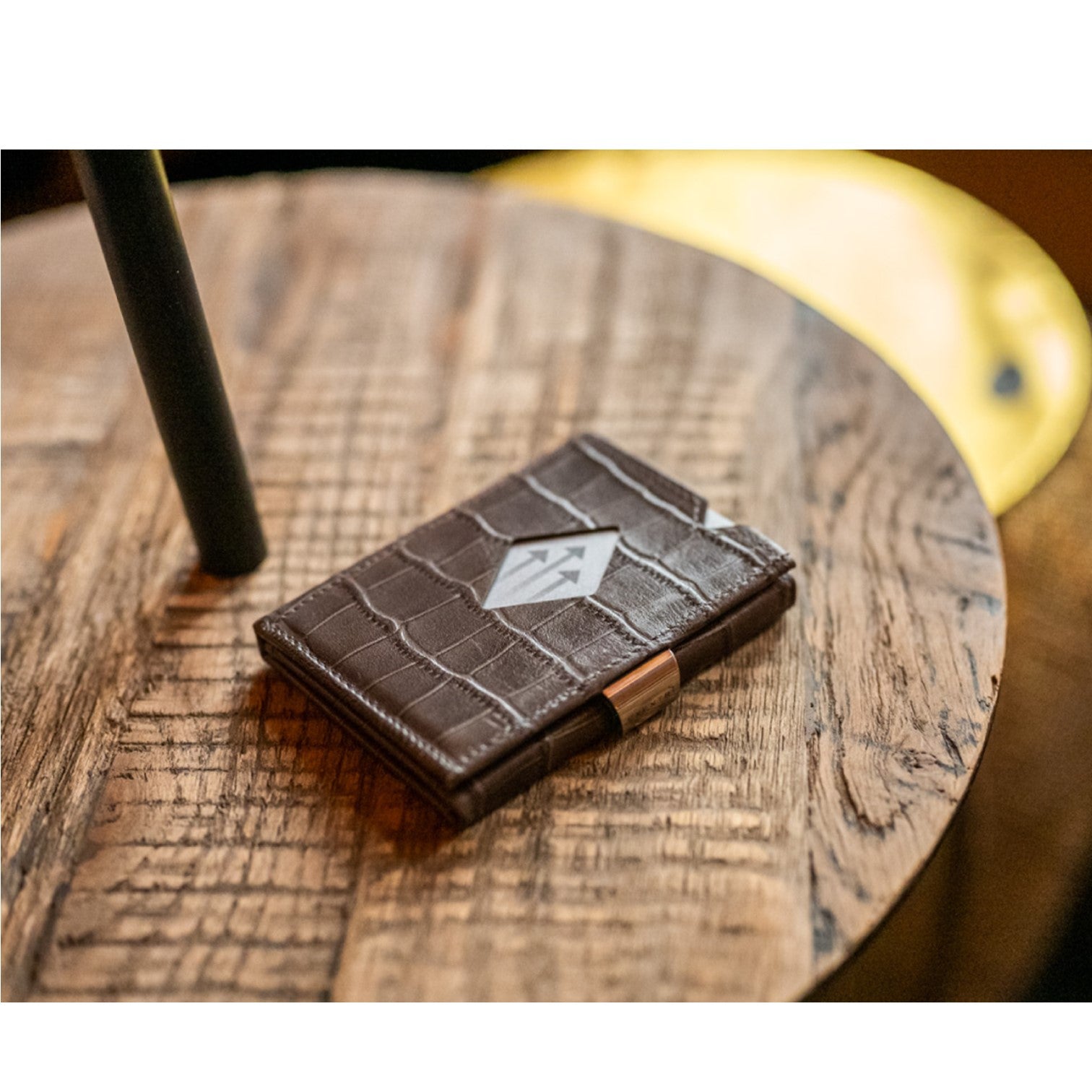 Exentri Wallet Plånbok i Skinn Caiman Grå