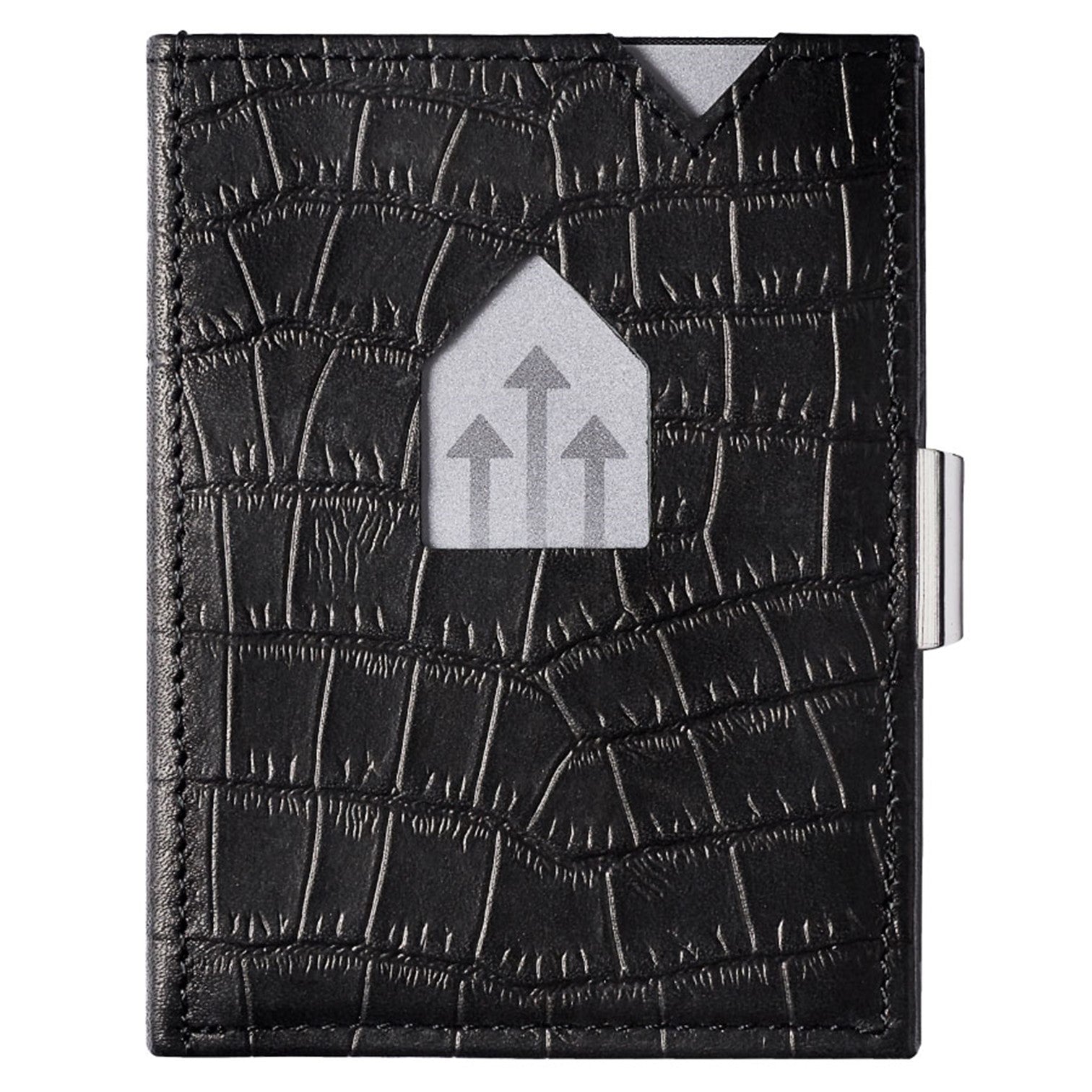 Exentri Wallet Plånbok i Skinn Caiman Svart