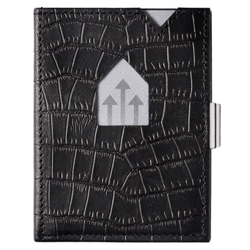 Exentri Wallet Plånbok i Skinn Caiman Svart