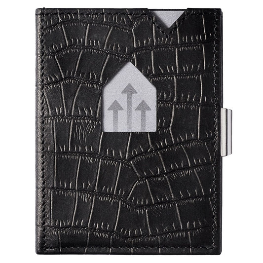 Exentri Wallet Plånbok i Skinn Caiman Svart