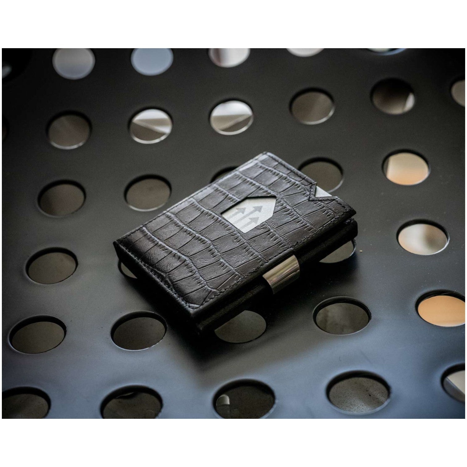 Exentri Wallet Plånbok i Skinn Caiman Svart