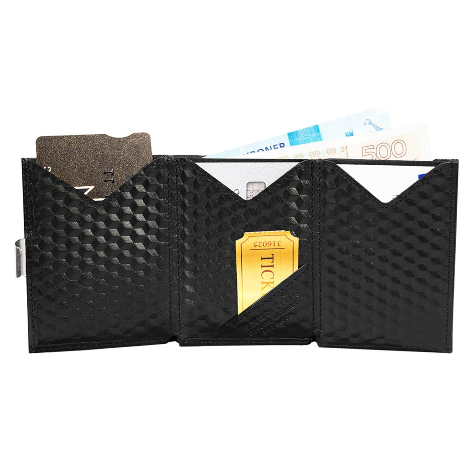 Exentri Wallet Plånbok i Skinn Cube Svart