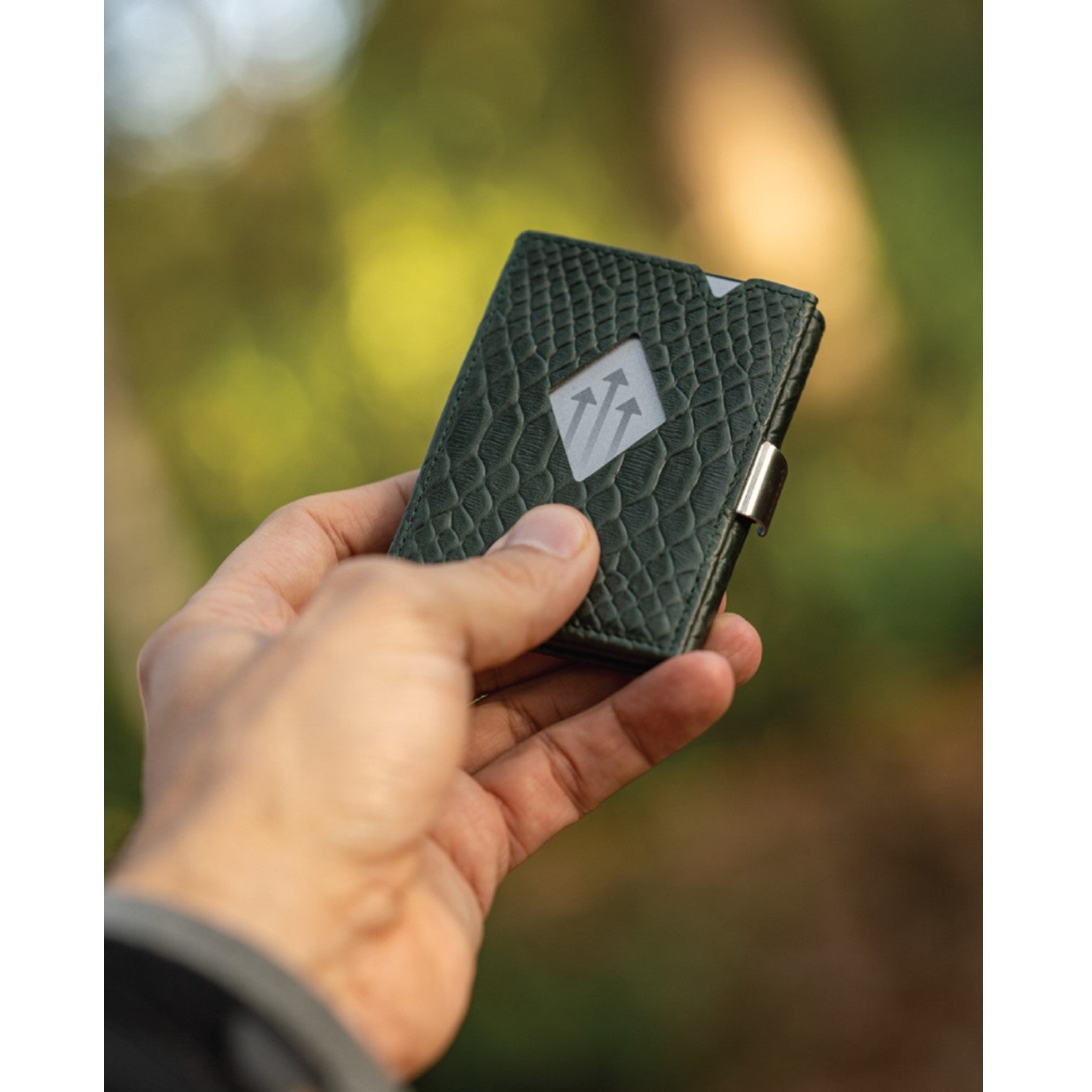Exentri Wallet Plånbok i Skinn Green Cobra