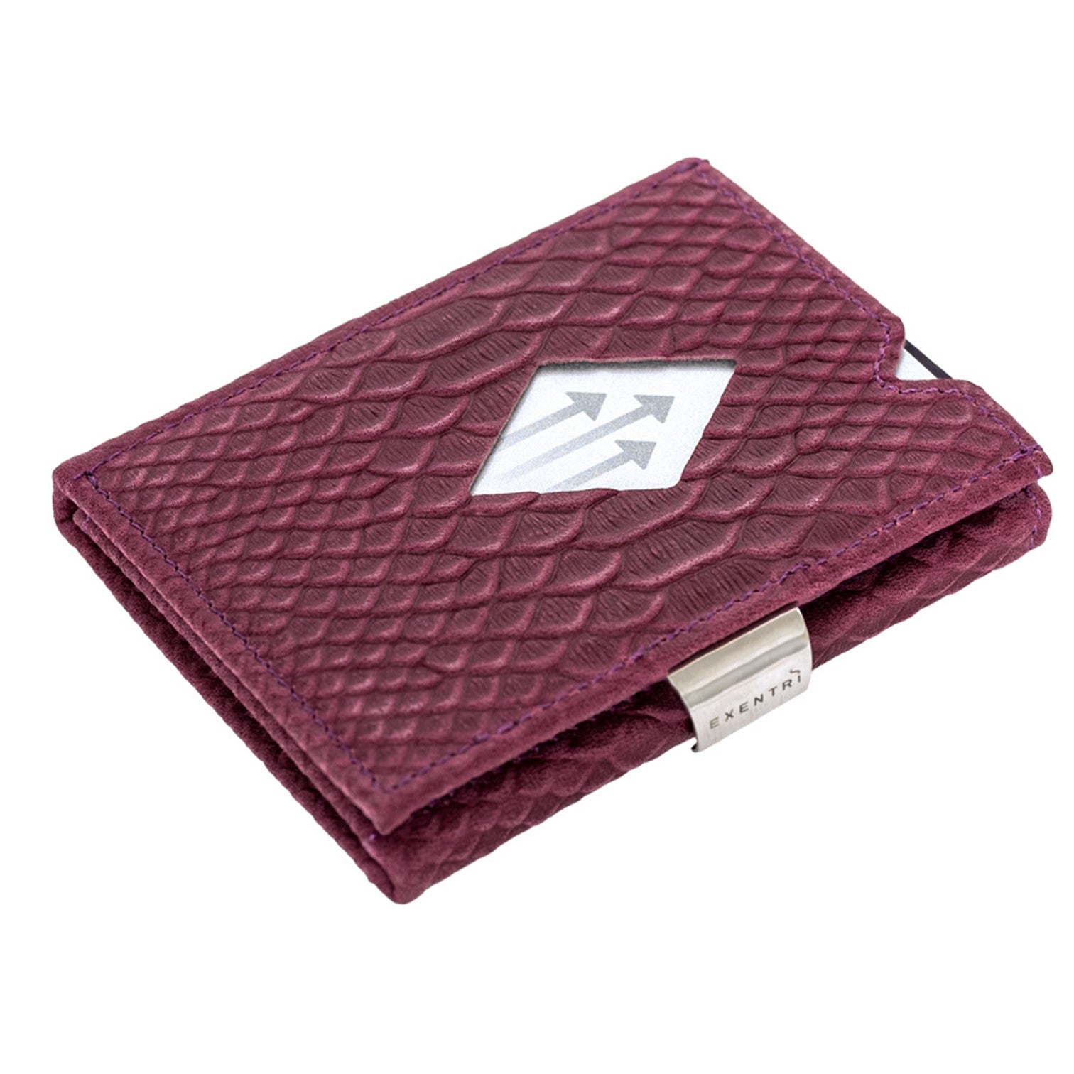 Exentri Wallet Plånbok i Skinn Purple Cobra