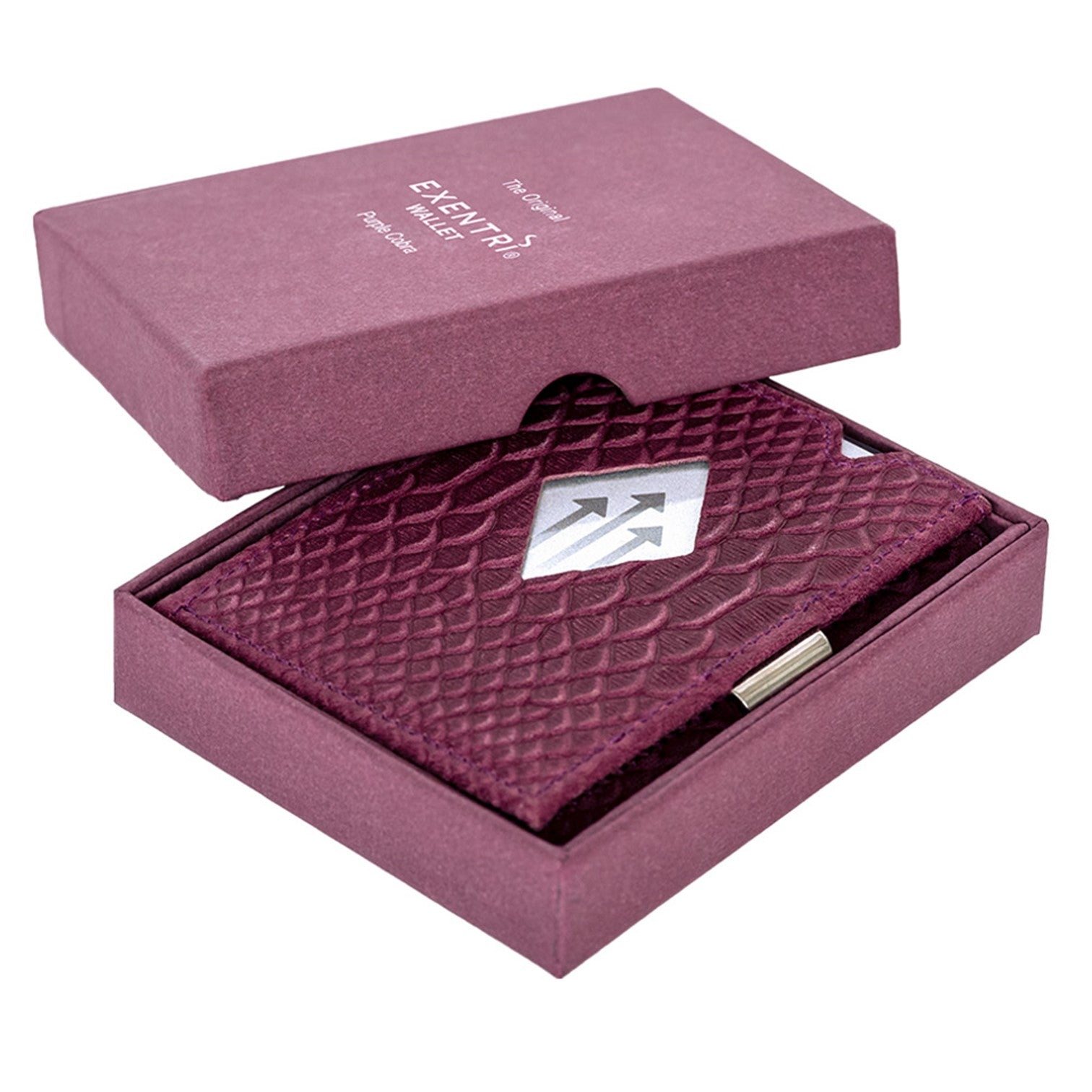 Exentri Wallet Plånbok i Skinn Purple Cobra