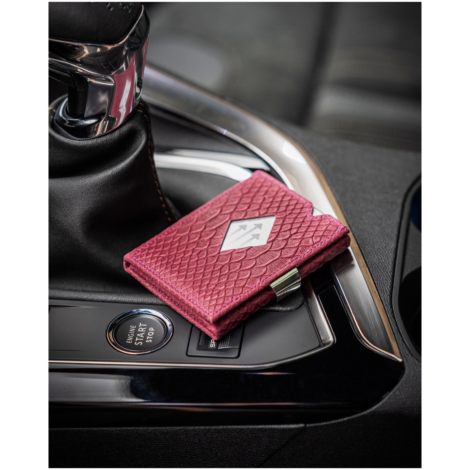 Exentri Wallet Plånbok i Skinn Purple Cobra