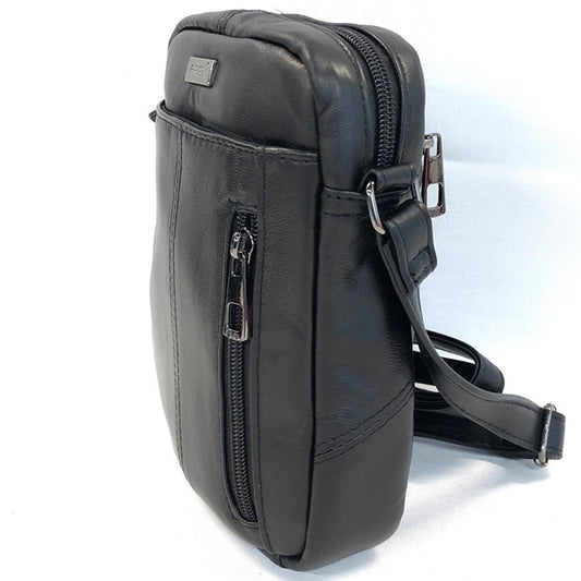 Feel Unisex Liten  Axelväska i Skinn Svart