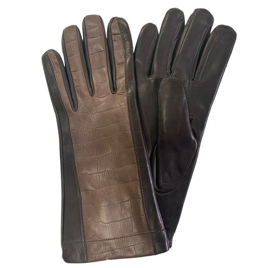 Fingerman Ciano  Damhandskar i Skinn Brun