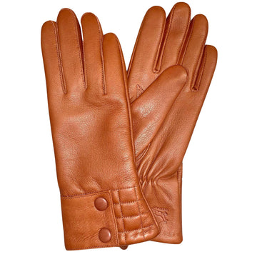 Fingerman Ciano Damhandske Hjortskinn Cognac