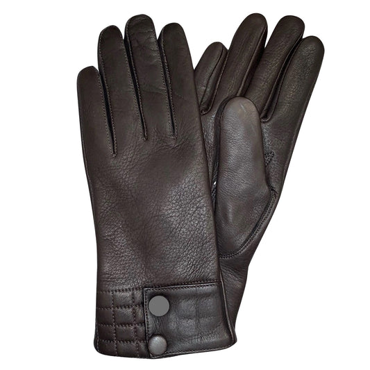 Fingerman Ciano Damhandske Hjortskinn Mörkbrun