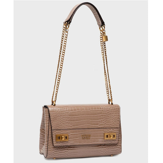 Guess Katey Croco Axelremsväska Taupe