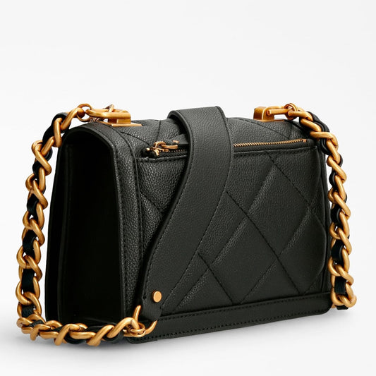 Guess Abey 4g Quiltad Axelremsväska Svart