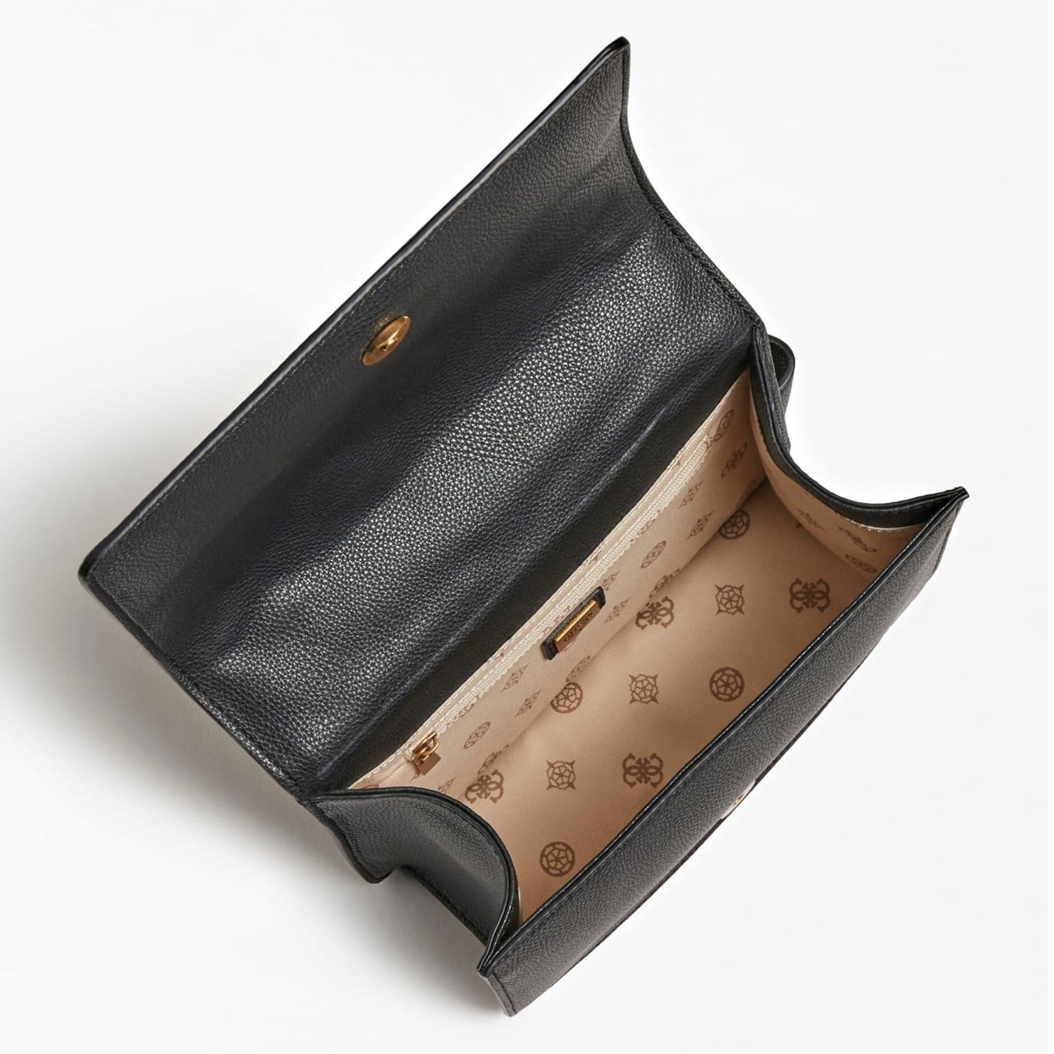 Guess Abey 4g Quiltad Axelremsväska Svart