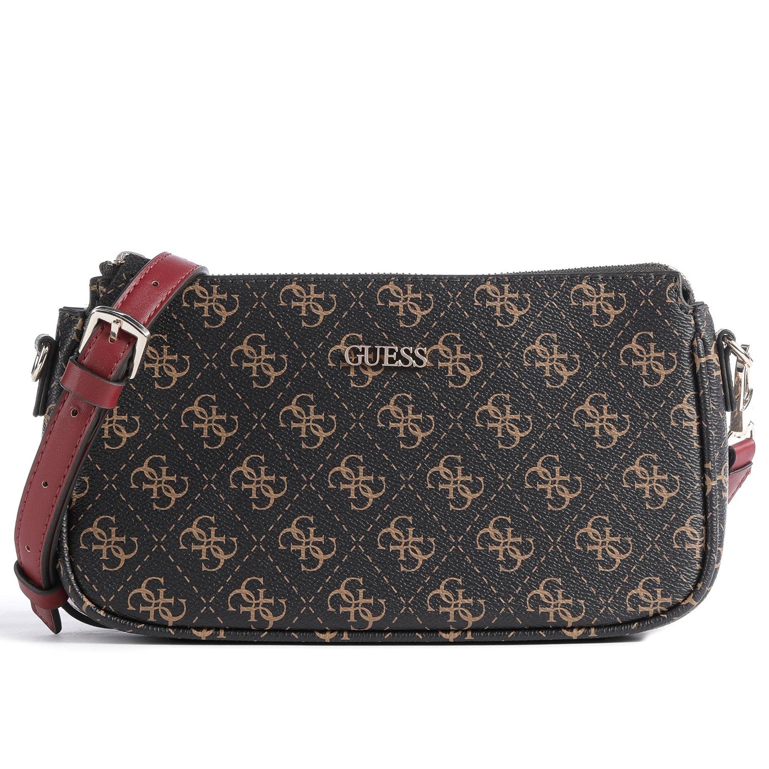 Guess Laurel Axelremsväska 2in1 Mörkbrun