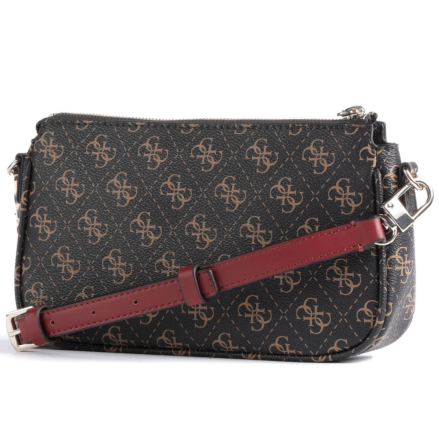 Guess Laurel Axelremsväska 2in1 Mörkbrun