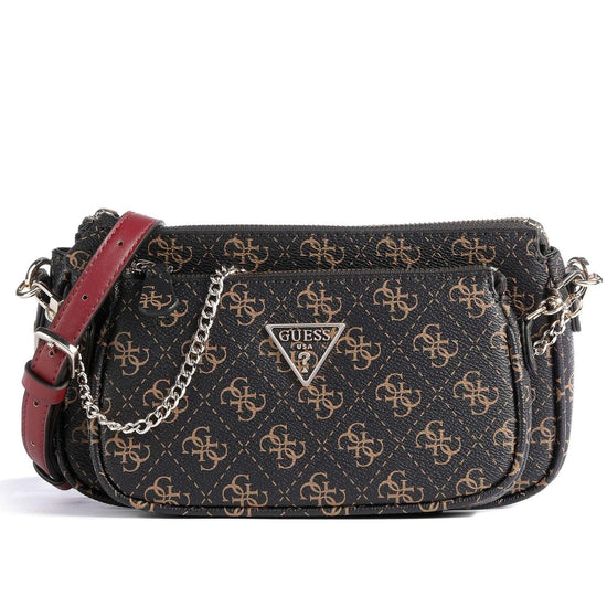 Guess Laurel Axelremsväska 2in1 Mörkbrun