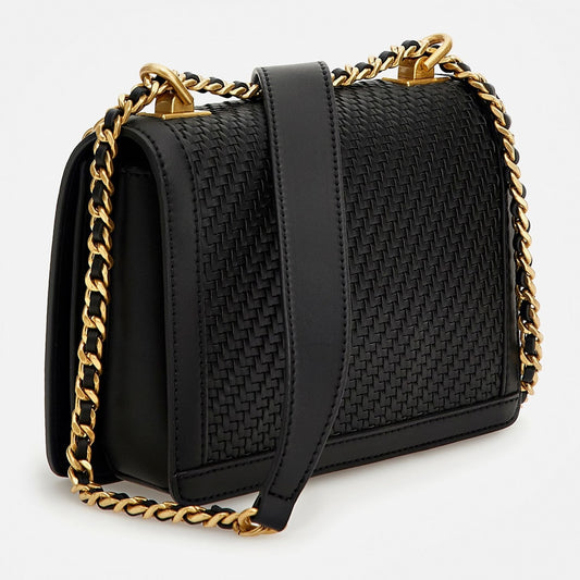 Guess Abey Flätad Axelremsväska Svart