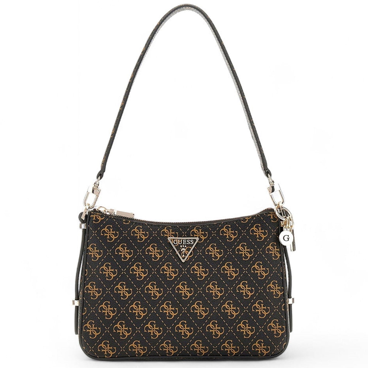 Guess Gaby Liten Axelväska Mörkbrun