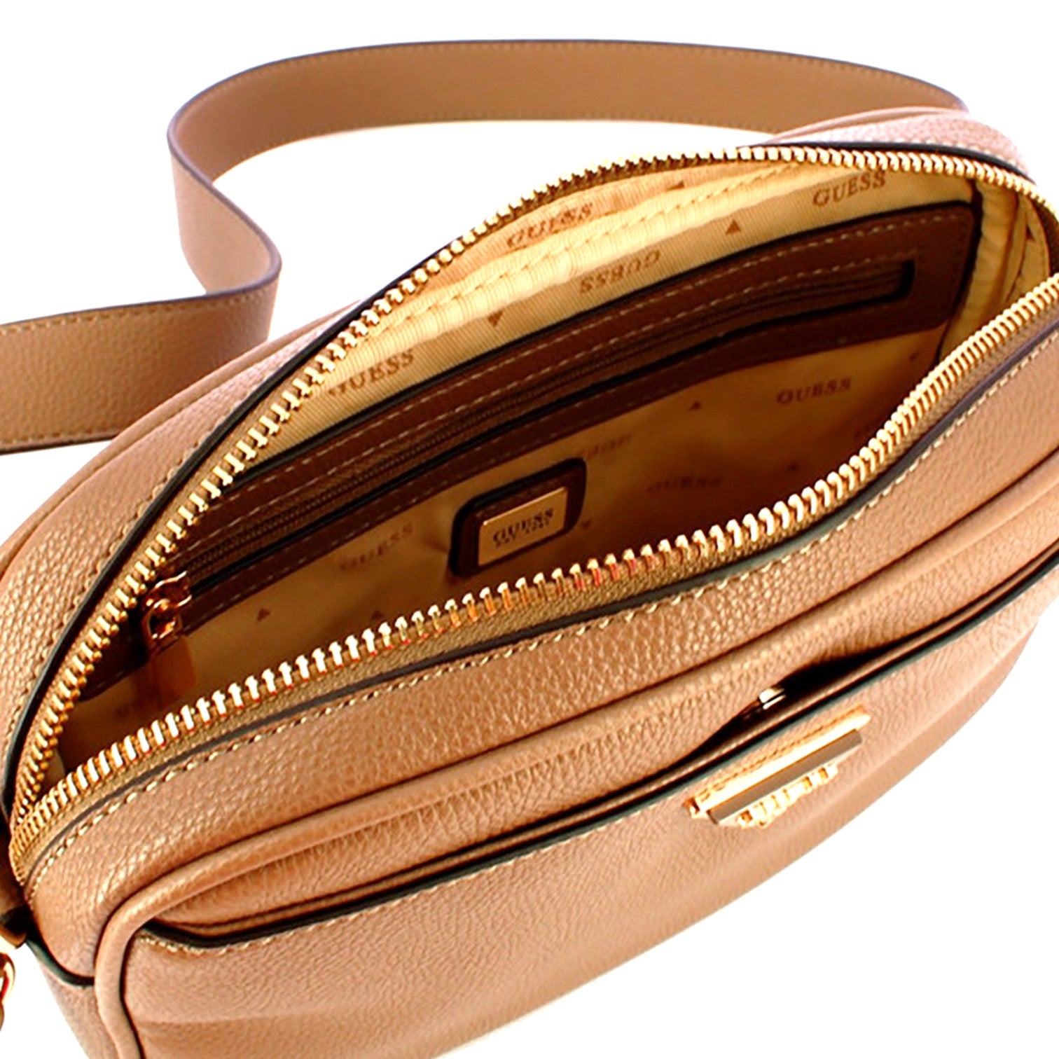 Guess Ivory Axelremsväska Cognac