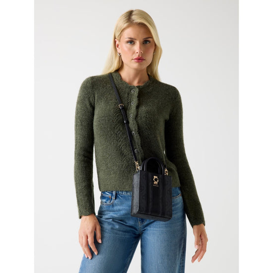 Guess Erenia Mini Axelremsväska Svart