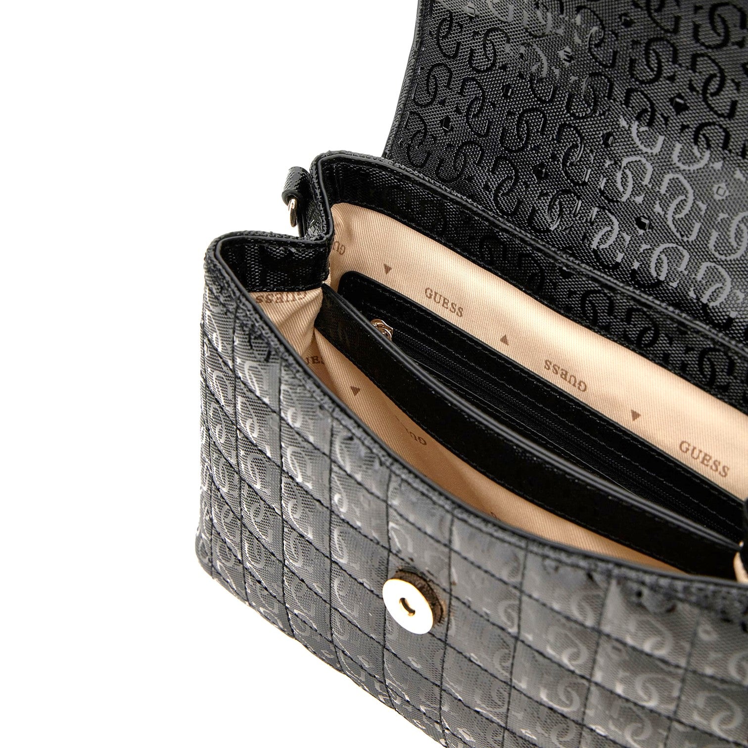 Guess Yarmilla 4logo Flap Bag Handväska Svart