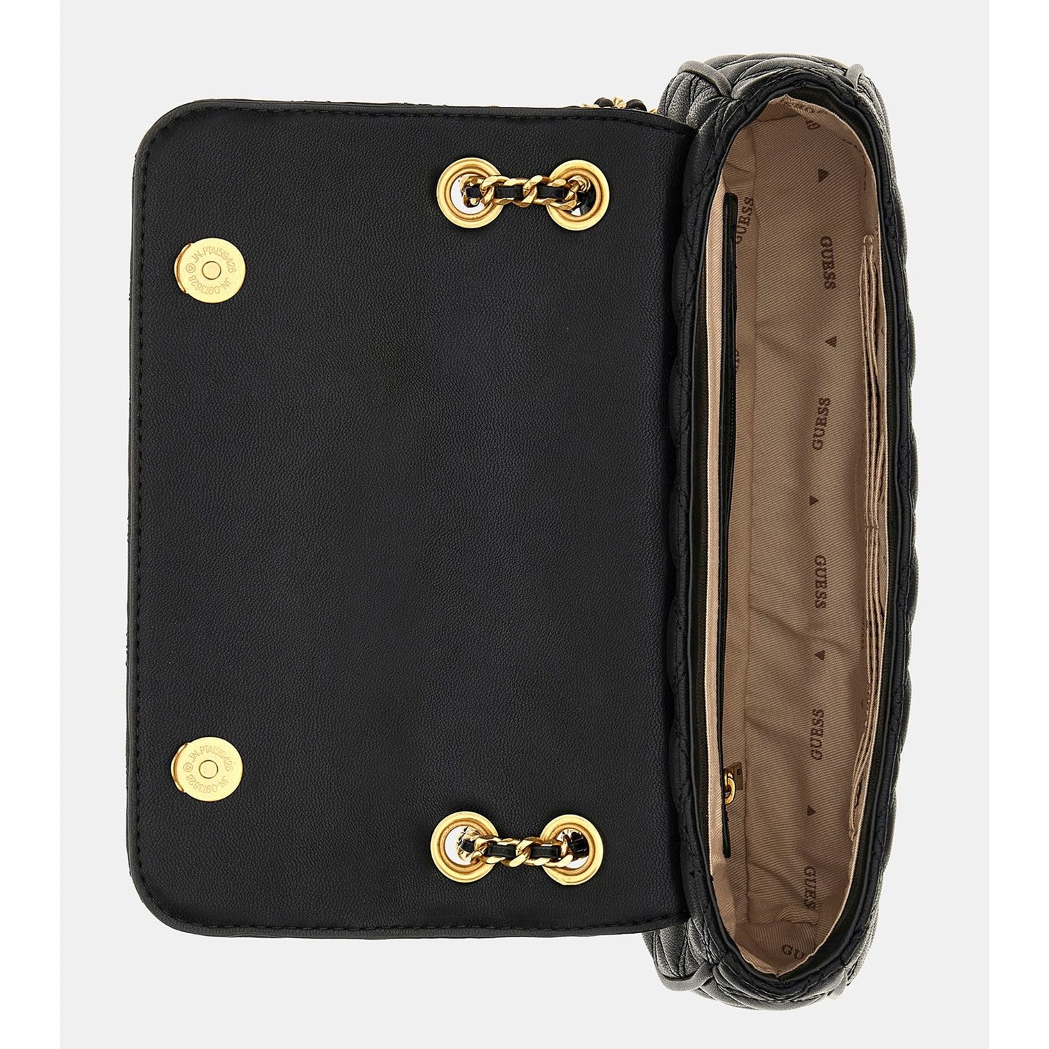 Guess Giully Quiltad Axelremsväska Svart