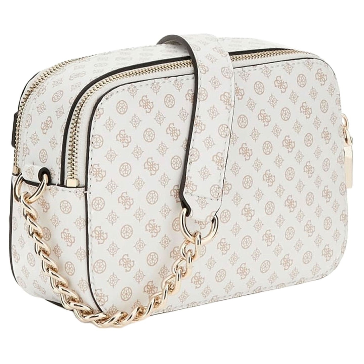 Guess Arlena 4g Logo Axelremsväska Vit