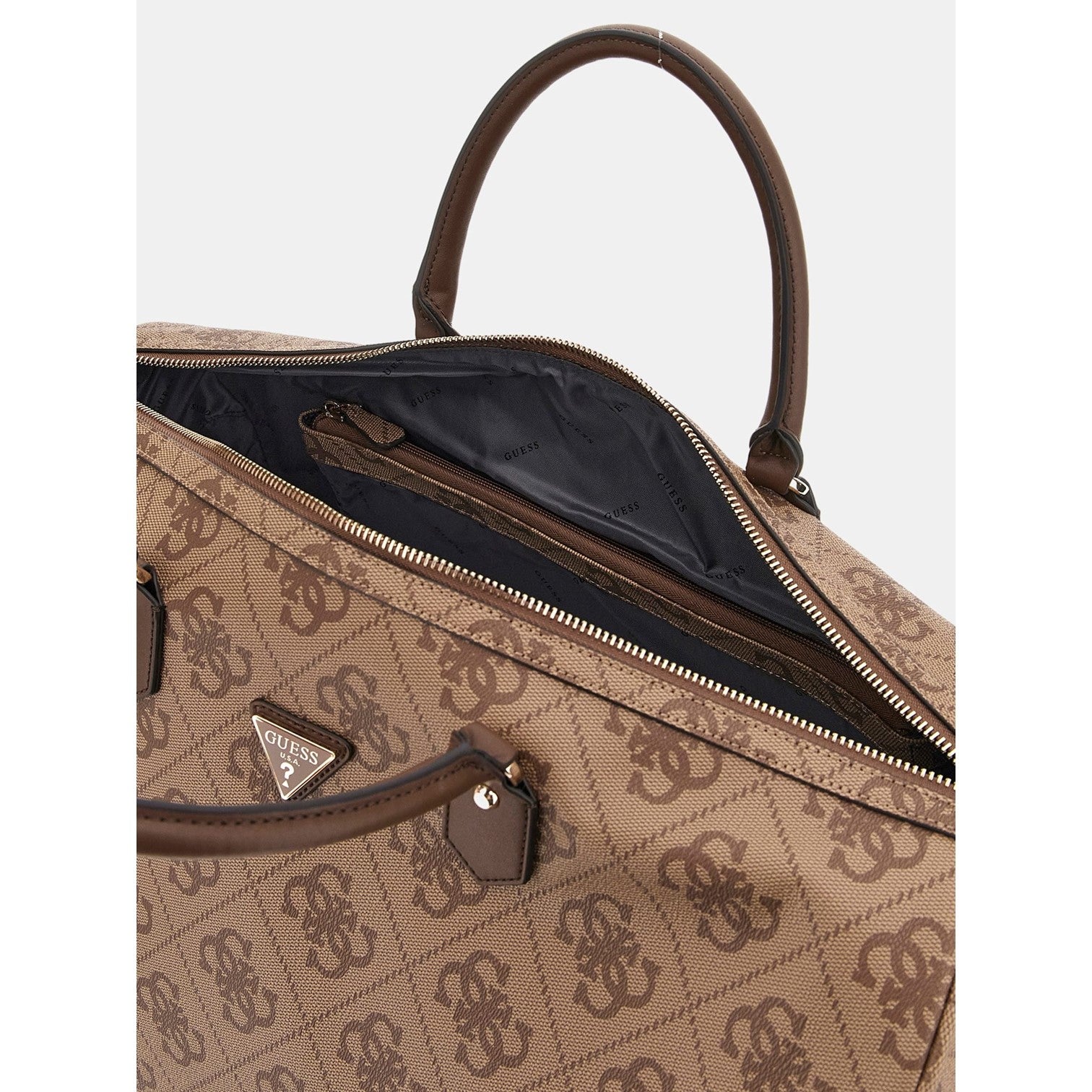 Guess Berta Weekendbag Stor Brun