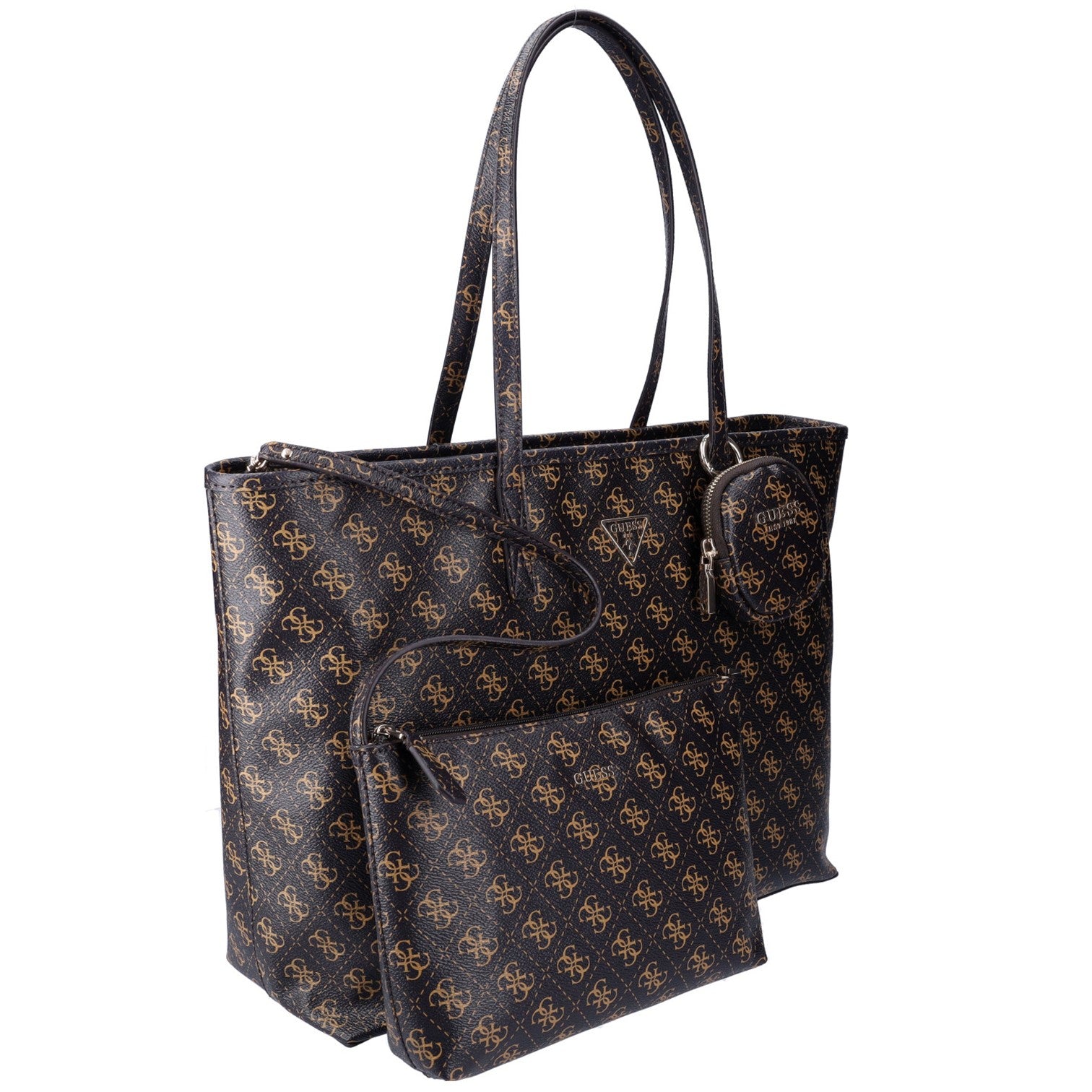 Guess Gaby Stor Handväska Laptop 15.4" Mörkbrun