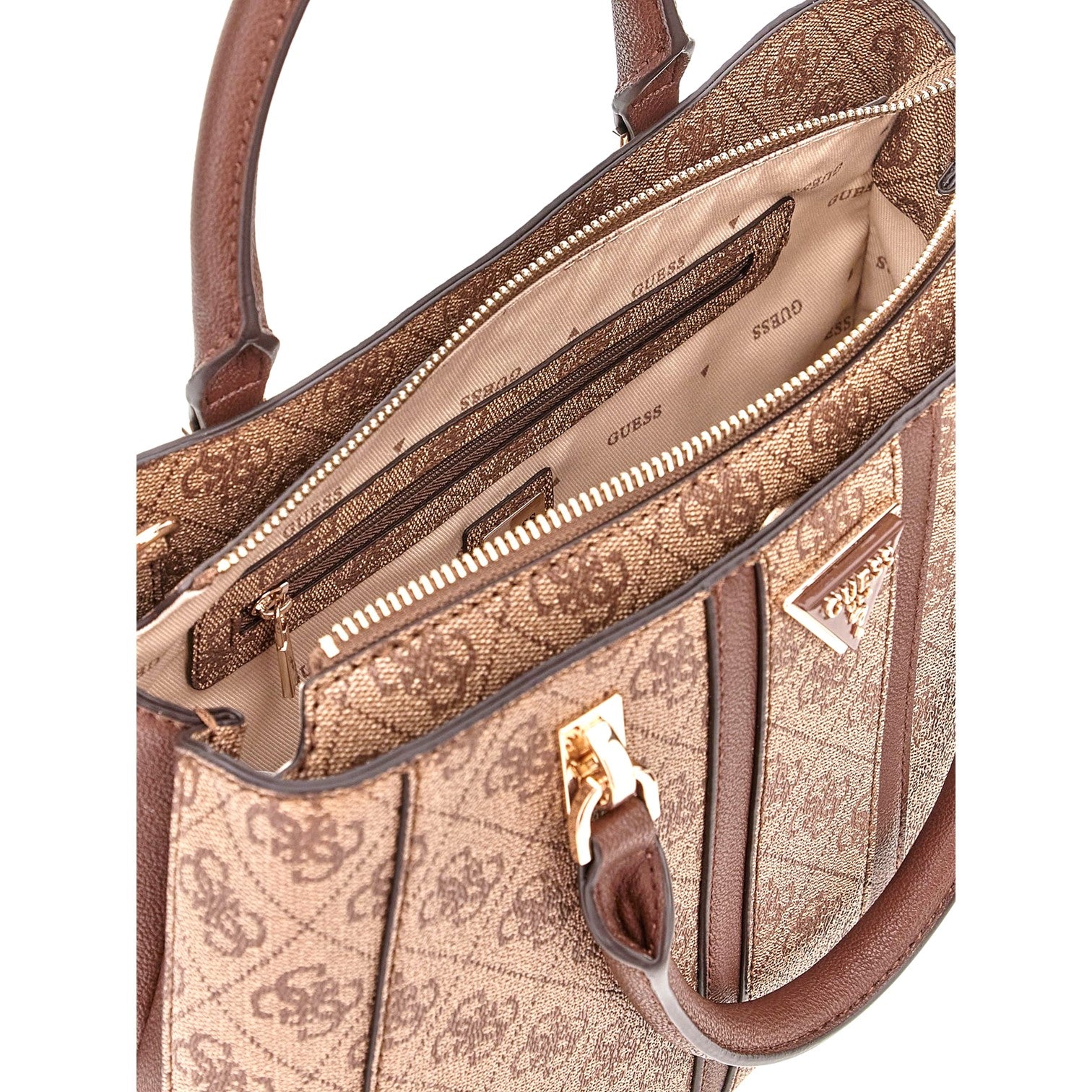 Guess Noreen 4g Logo Handväska Brun