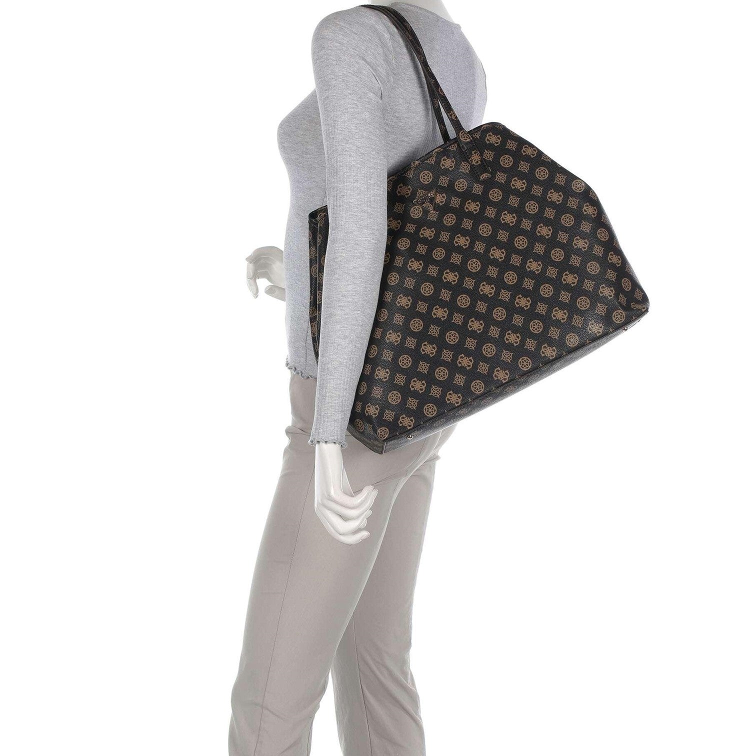 Guess Viktoria Stor Kasse Mörkbrun