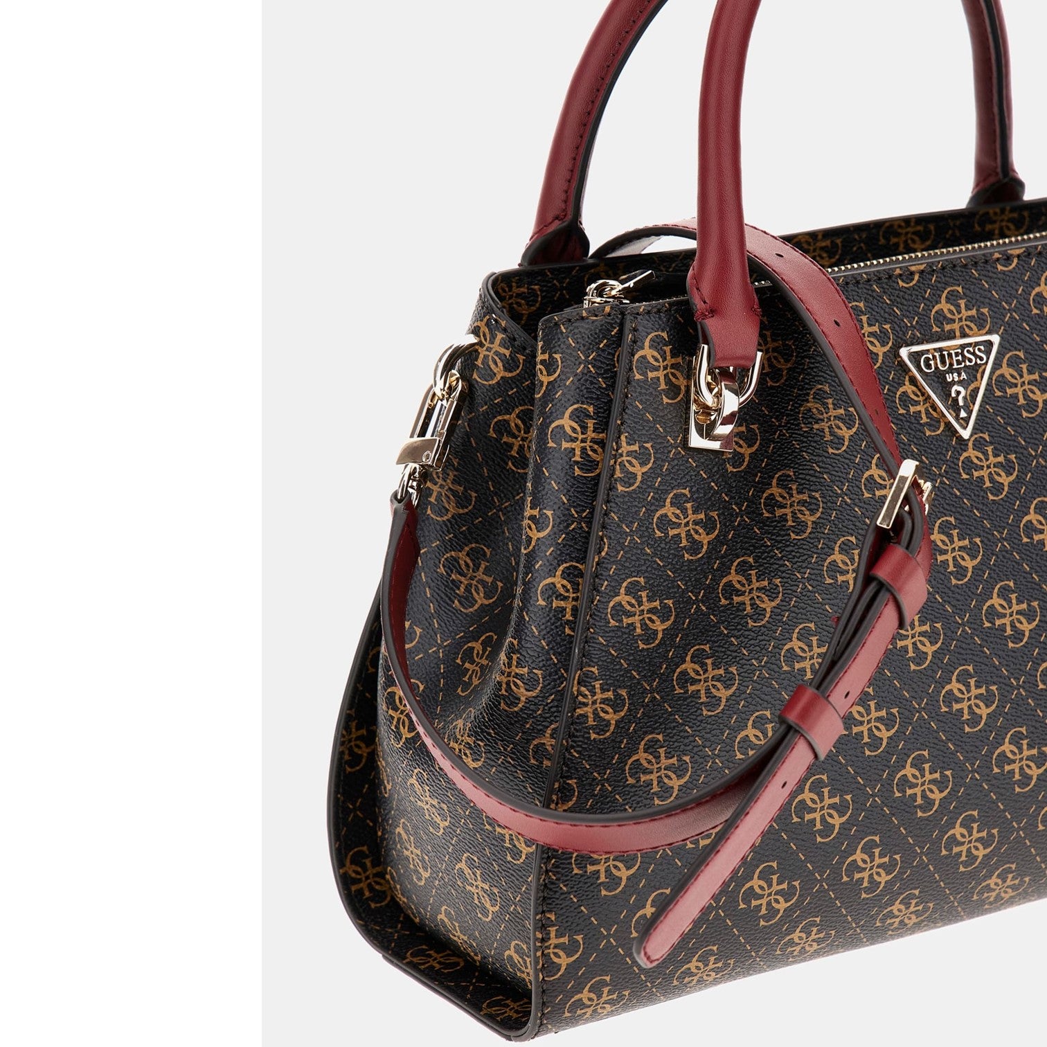 Guess Noelle 4g Handväska Mörkbrun