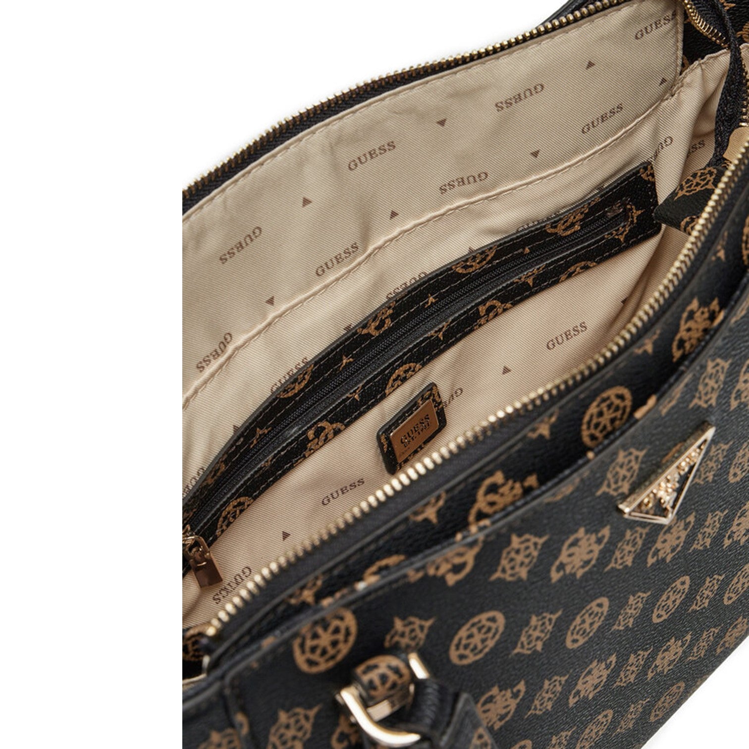 Guess Erica Handväska Mörkbrun