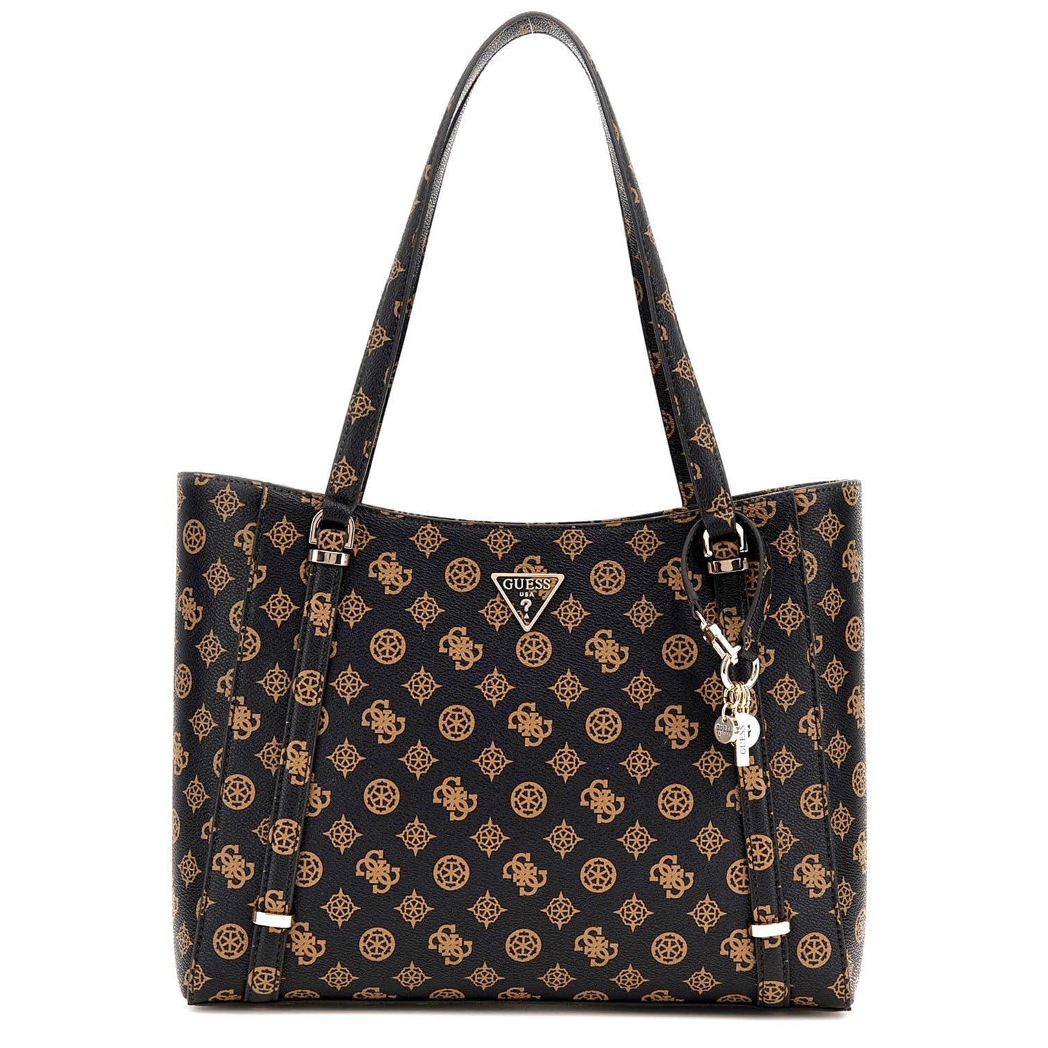 Guess Erica Handväska Mörkbrun