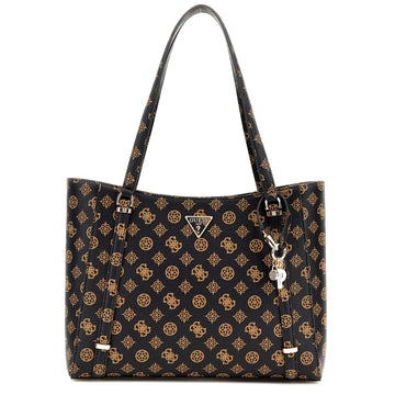 Guess Erica Handväska Mörkbrun