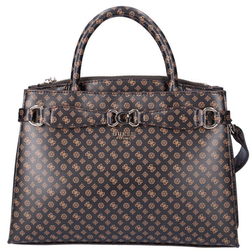 Guess Arlena 4logo Handväska Mörkbrun