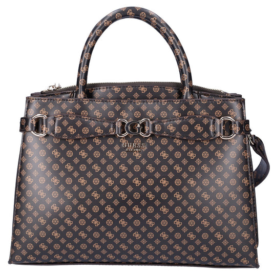Guess Arlena 4logo Handväska Mörkbrun