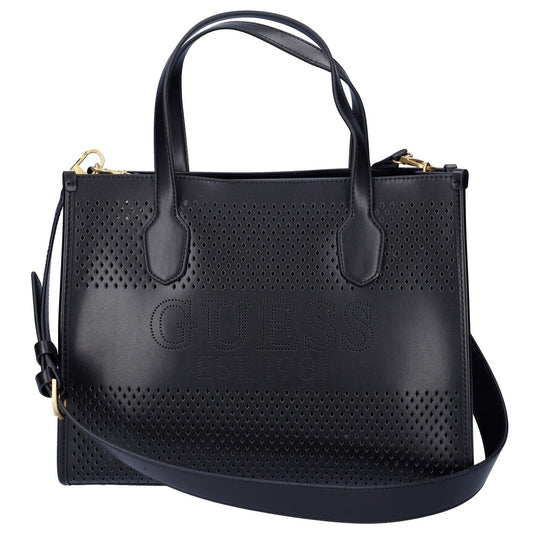 Guess Katey Perforerad Handväska Svart