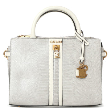 Guess Katey Snake Handväska Beige