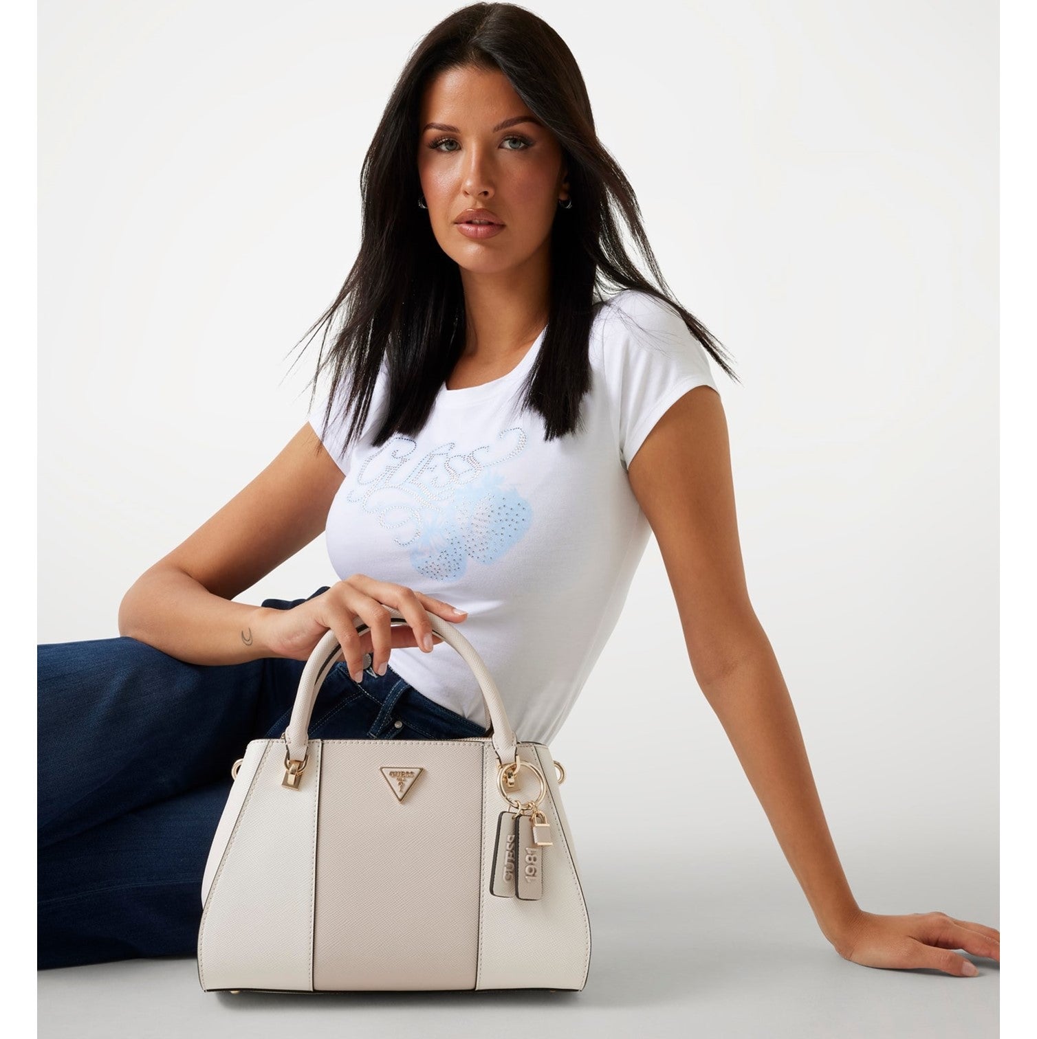 Guess Noelle Handväska Vit