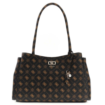 Guess Emelie Stor Handväska Mörkbrun