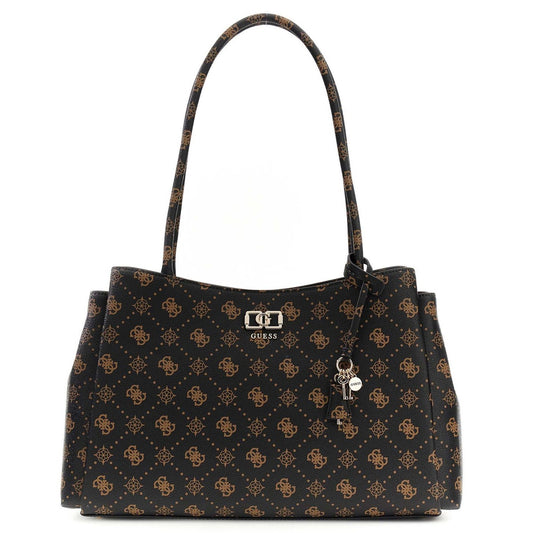 Guess Emelie Stor Handväska Mörkbrun