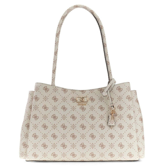 Guess Emelie Stor Handväska Krämvit