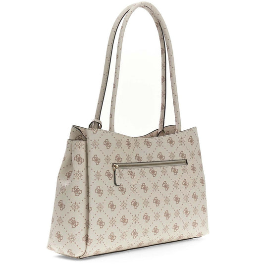 Guess Emelie Stor Handväska Krämvit