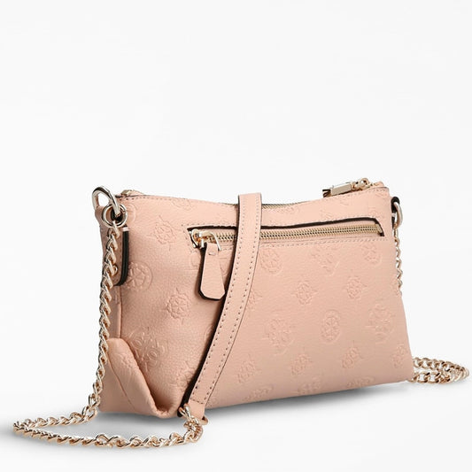 Guess Helaina Axelremsväska Liten Ljusrosa